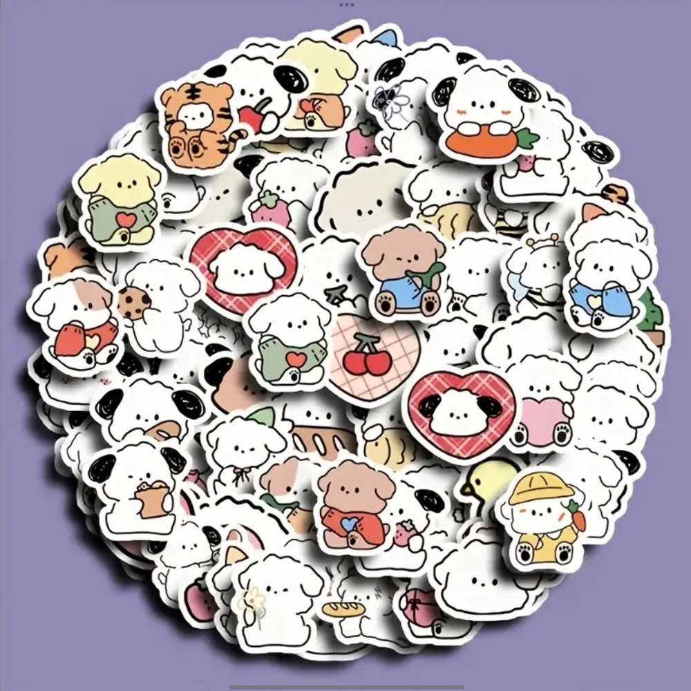 Yowoyowoo Korean Super Cute Dog Stickers (25 Piece)‎ SO SO CUTE!